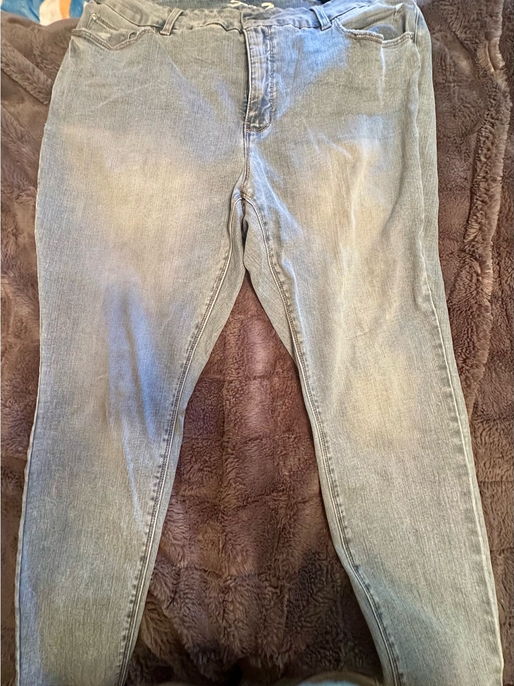 Seven7 Women's Skinny Jeans in Light Blue Wash